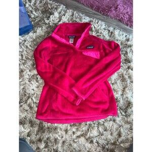 Patagonia Pink Fleece Pull-over Sweater Sz XS